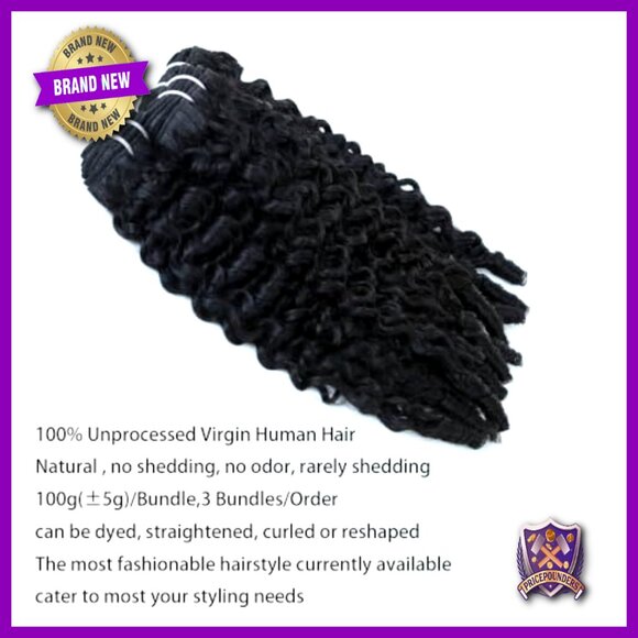 100% Unprocessed Virgin Human Hair Extensions 14-18 Inch 3C4A Water Wave main image 5